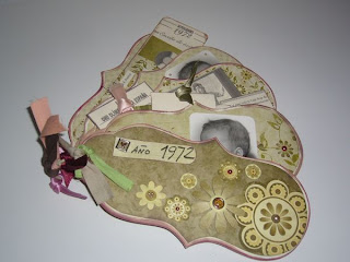 Patricia's Scrap: Mini-Álbum de madera